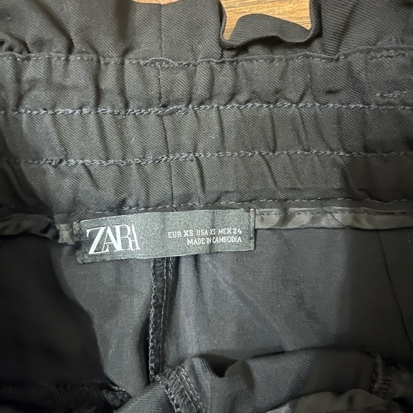 Zara Paper bag Straight Leg Pants Size XS - Picture 2 of 4